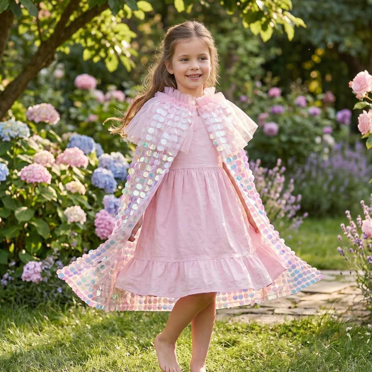 Cape Sequins Rose Galaxia