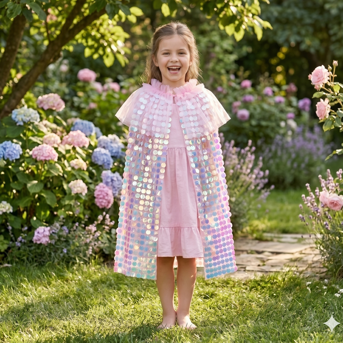 Cape Sequins Rose Galaxia